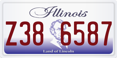 IL license plate Z386587