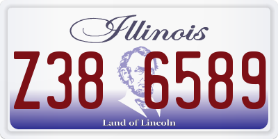 IL license plate Z386589