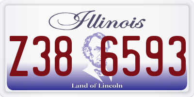 IL license plate Z386593