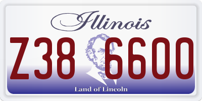 IL license plate Z386600