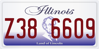 IL license plate Z386609