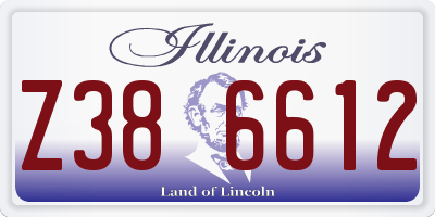 IL license plate Z386612