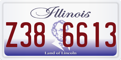 IL license plate Z386613