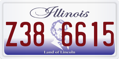 IL license plate Z386615