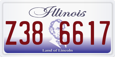 IL license plate Z386617