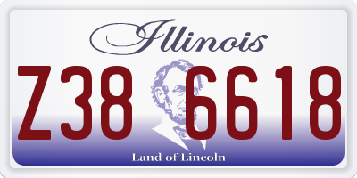 IL license plate Z386618
