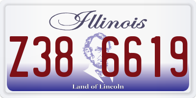 IL license plate Z386619