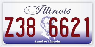 IL license plate Z386621