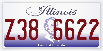IL license plate Z386622