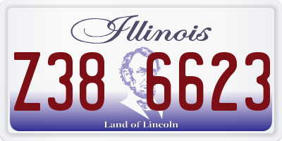 IL license plate Z386623