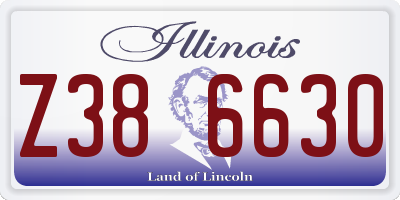 IL license plate Z386630