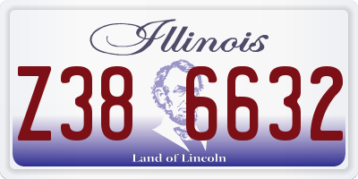 IL license plate Z386632