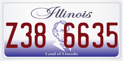 IL license plate Z386635