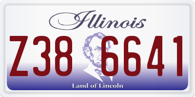IL license plate Z386641