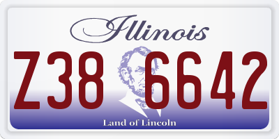 IL license plate Z386642