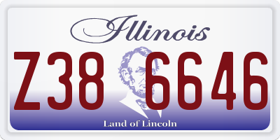 IL license plate Z386646