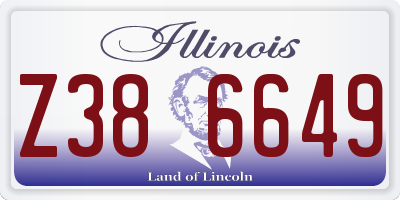 IL license plate Z386649