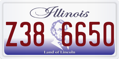 IL license plate Z386650