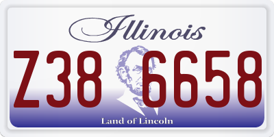 IL license plate Z386658