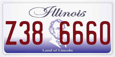 IL license plate Z386660