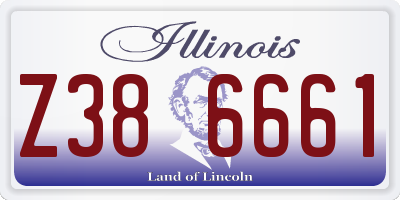 IL license plate Z386661