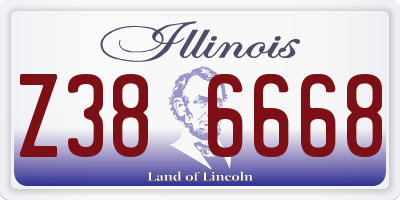 IL license plate Z386668
