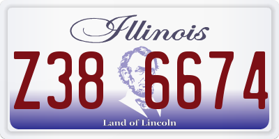 IL license plate Z386674