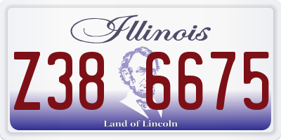 IL license plate Z386675