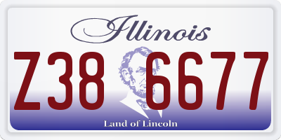 IL license plate Z386677