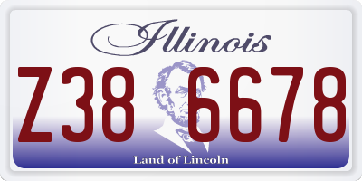 IL license plate Z386678