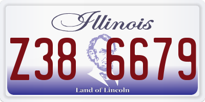 IL license plate Z386679