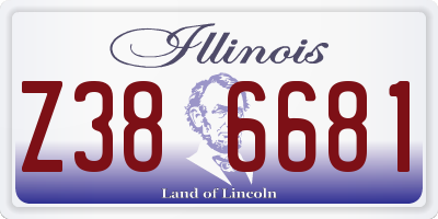 IL license plate Z386681