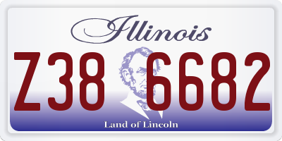 IL license plate Z386682