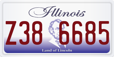 IL license plate Z386685