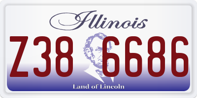 IL license plate Z386686