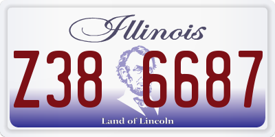 IL license plate Z386687