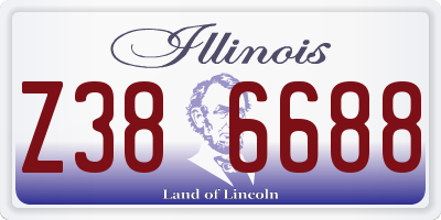 IL license plate Z386688
