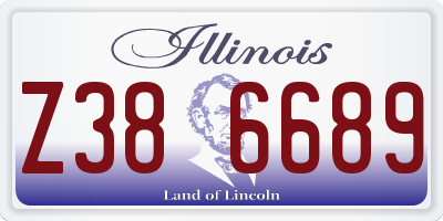 IL license plate Z386689