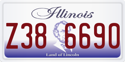 IL license plate Z386690