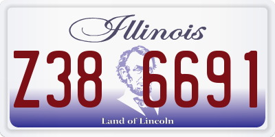 IL license plate Z386691