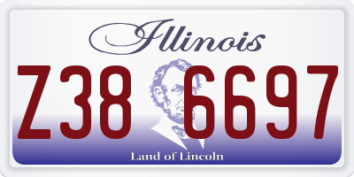 IL license plate Z386697
