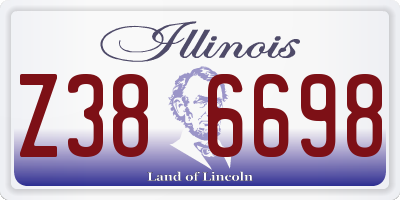 IL license plate Z386698