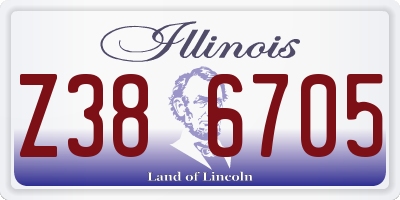 IL license plate Z386705