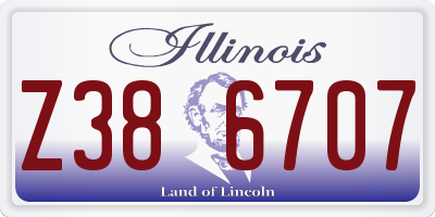 IL license plate Z386707