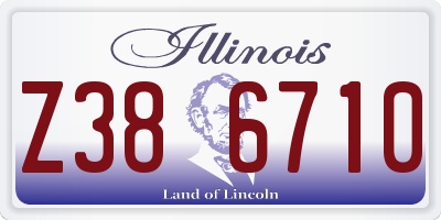 IL license plate Z386710