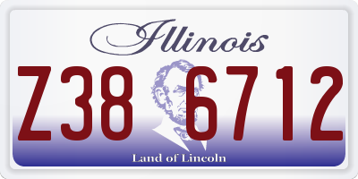 IL license plate Z386712