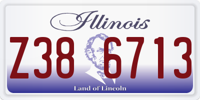 IL license plate Z386713