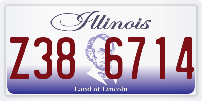 IL license plate Z386714