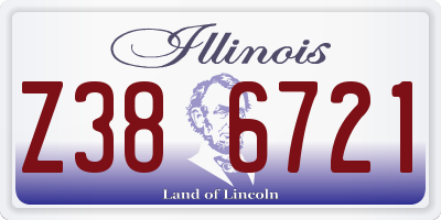 IL license plate Z386721