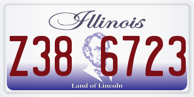 IL license plate Z386723